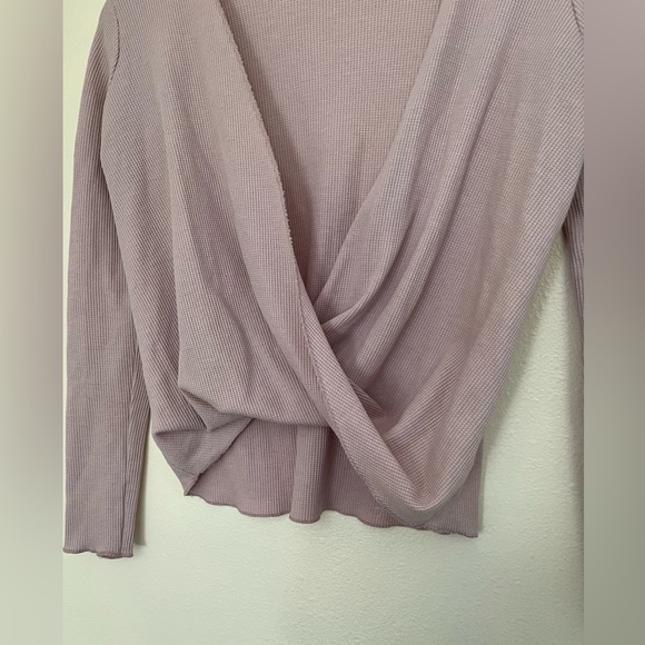 PST x UO mauve wrapped light sweater - Picture 3 of 5